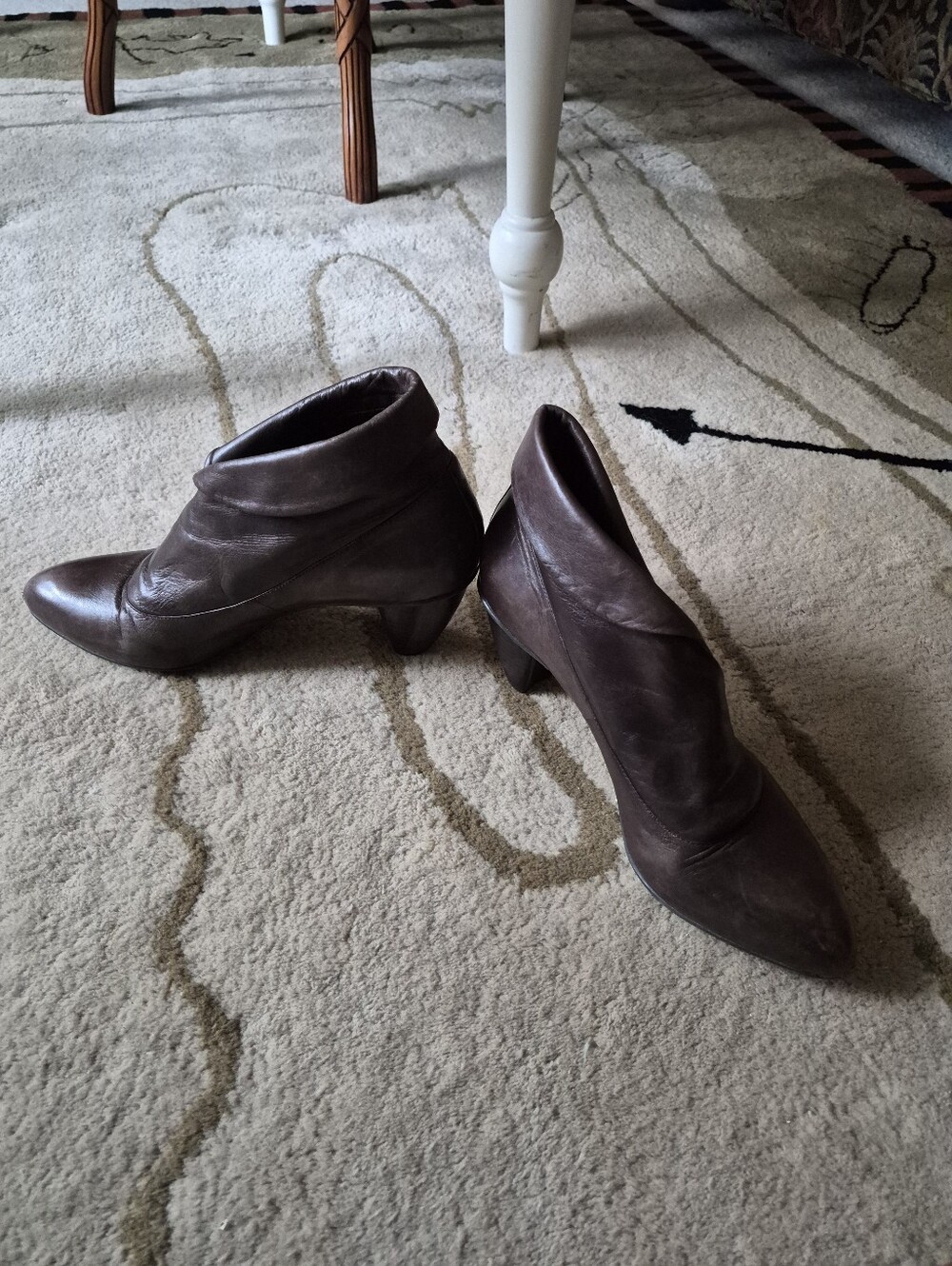 Brown Leather Boots by Everybody